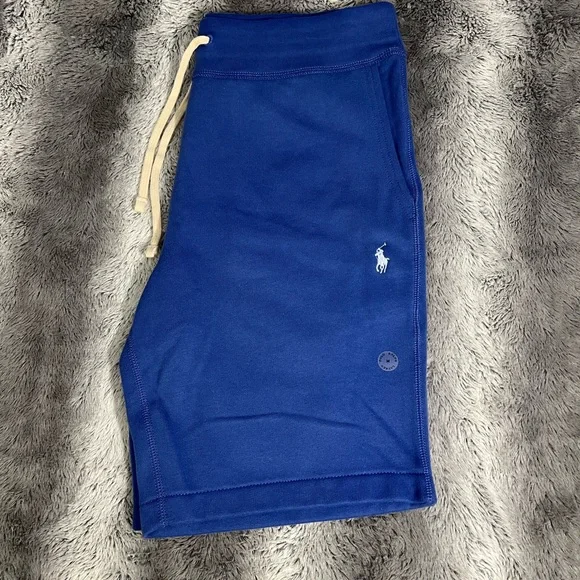 Polo by Ralph Lauren Blue Athletic Shorts with Drawstring Waist - Picture 2 of 7